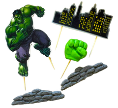 Set mit 5 essbaren Dekorationen, Hulk