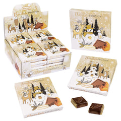 Günthart 16 Stück winterliche Geschenkschokolade mit verschiedenen Motiven, 608 Gramm Pralinen Naty Shop Standardtitel