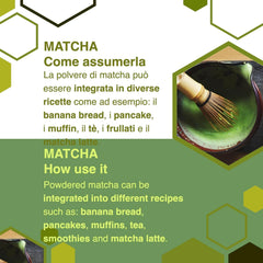 ERBOTECH Ceai Matcha Bio/Pudră de ceai verde japonez organic 100 g, 100% multivitamine naturale, calitate premium, vegan, ideal pentru prăjituri, smoothie-uri, ceai rece