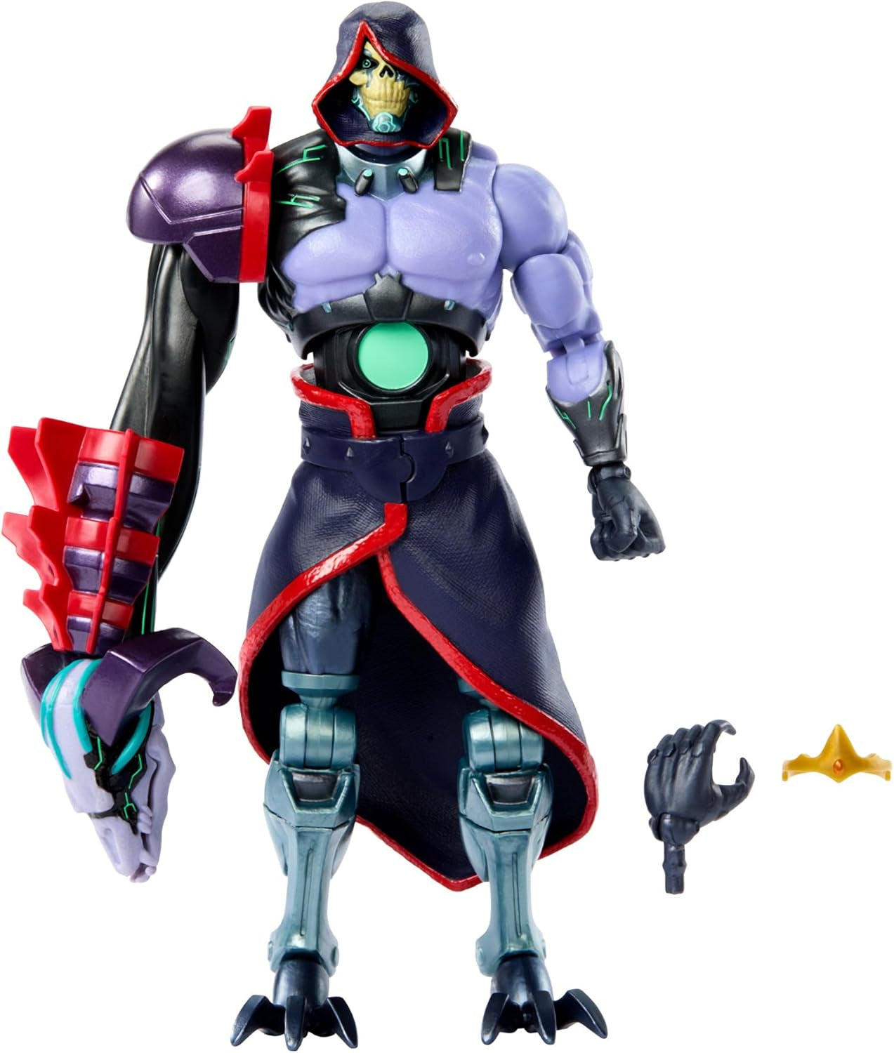 Masters of the Universe: Revolution Masterverse Skeletor Actionfigur Sammelfigur mit 30 Bewegungspunkten und beweglichem Roboterarm Motu Toy HYC46 Actionfiguren Naty Shop Standardtitel