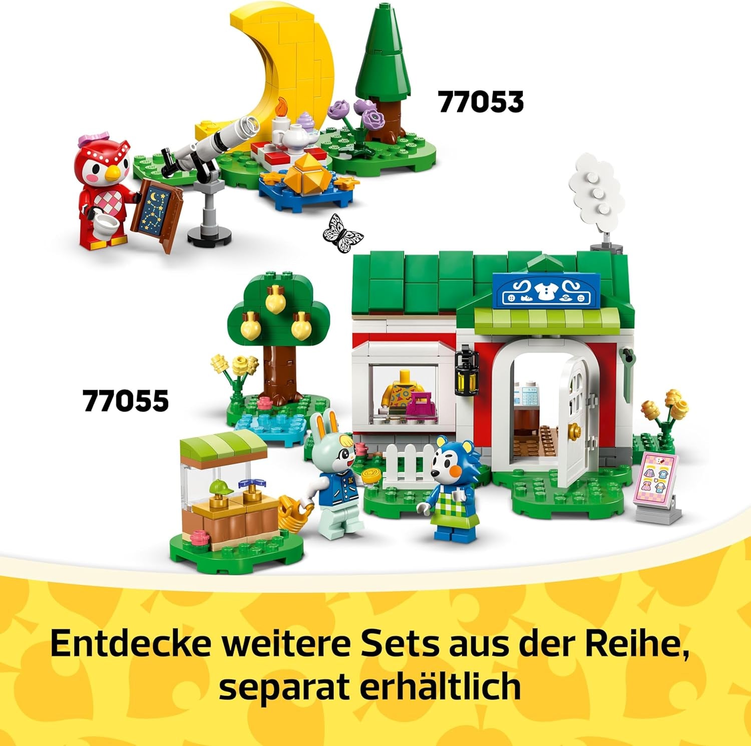 LEGO Animal Crossing Gerds Wohnwagen & Gärtnerei, Bauset für Rollenspiele, Spielzeug Auto für Kinder, Geschenk für Mädchen und Jungen ab 7 Jahren, Videospiel Spielzeug mit Tierfiguren 77054