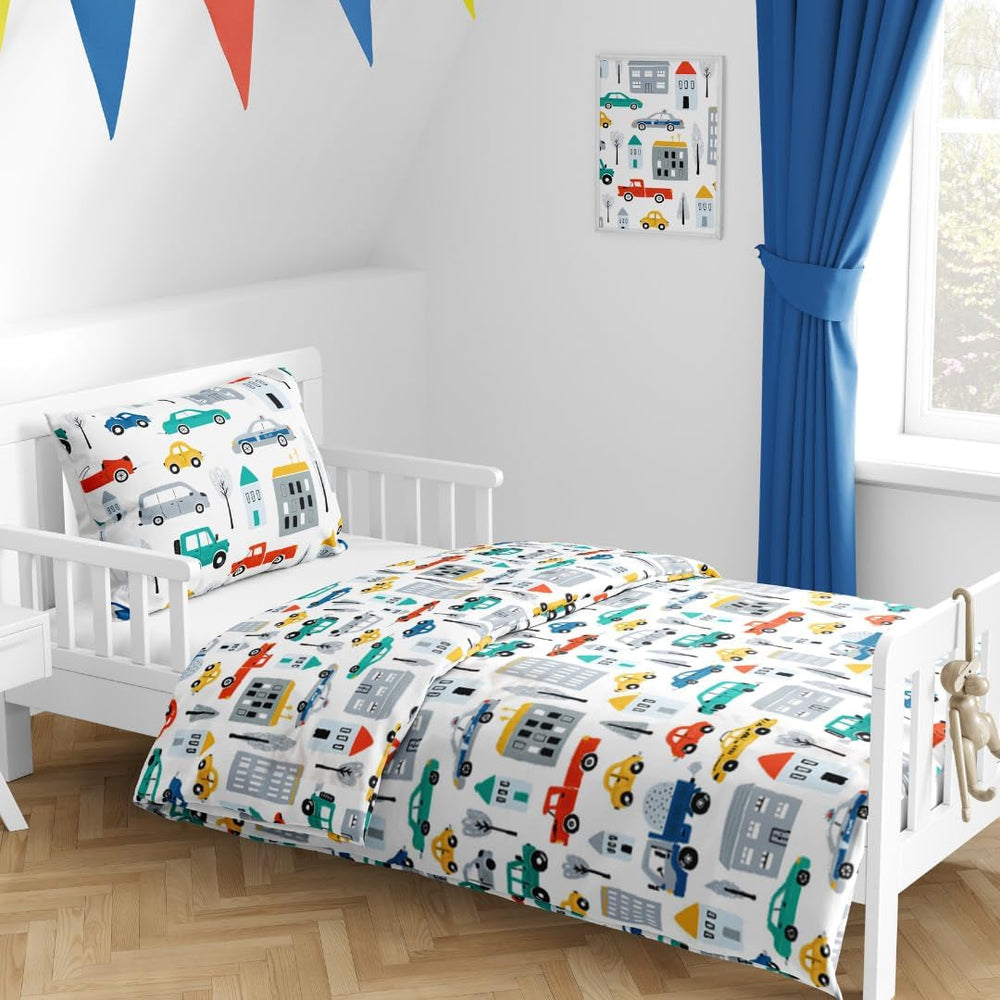 Lenjerie de pat pentru baieti, diverse motive, 100% bumbac Lenjerie de pat - copii Naty Shop