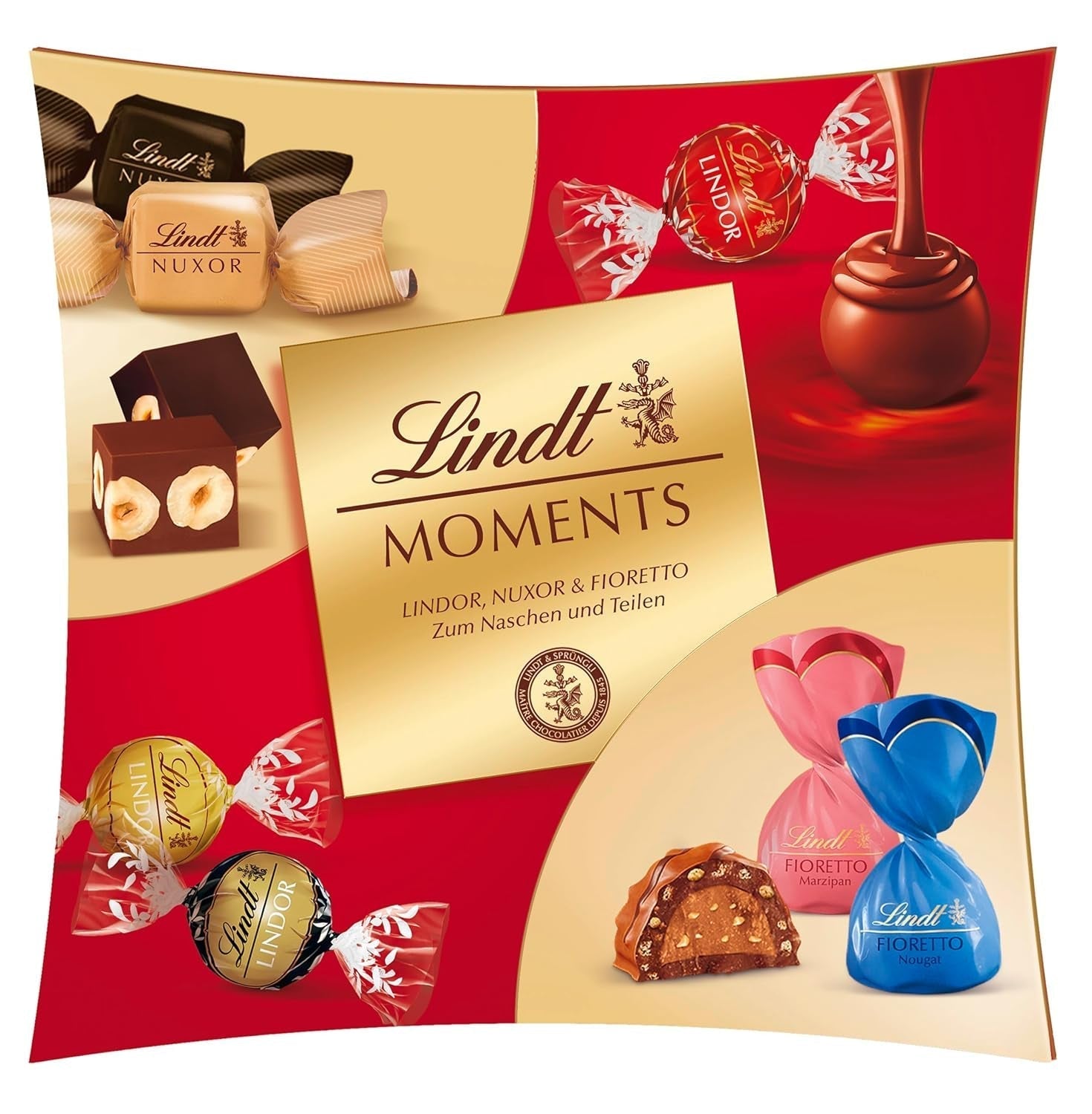Lindt Chocolate Moments Sharing, 223 Gramm Schokoladensüßigkeit Naty Shop Standardtitel