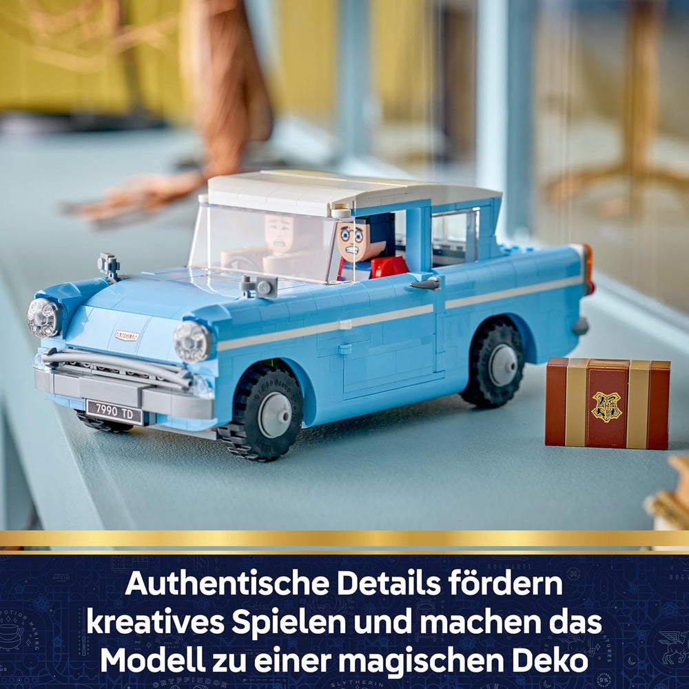 LEGO Harry Potter Fliegender Ford Anglia - Auto Set für mit 3 Figuren zum Spielen und Ausstellen - 3D Modellbau für Männer - Geschenk zum Vatertag - 76470
