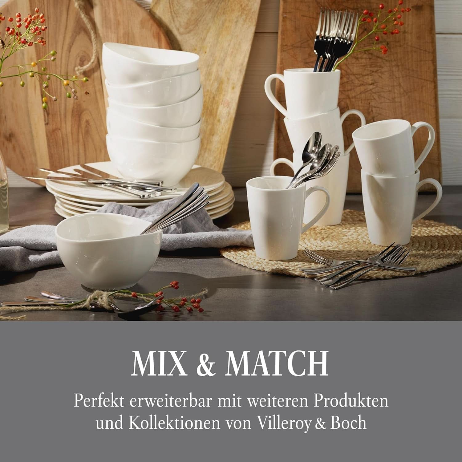Vivo by Villeroy & Boch - Set tacâmuri Voice Basic 30 piese pentru 6 persoane Naty Shop