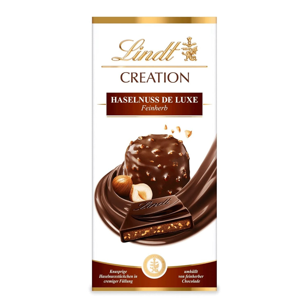 Lindt Chocolate Creation Haselnuss De Luxe Fine Dark, 150 Gramm Naty Shop Schokoladenbonbons 150 Gramm Haselnuss De Luxe