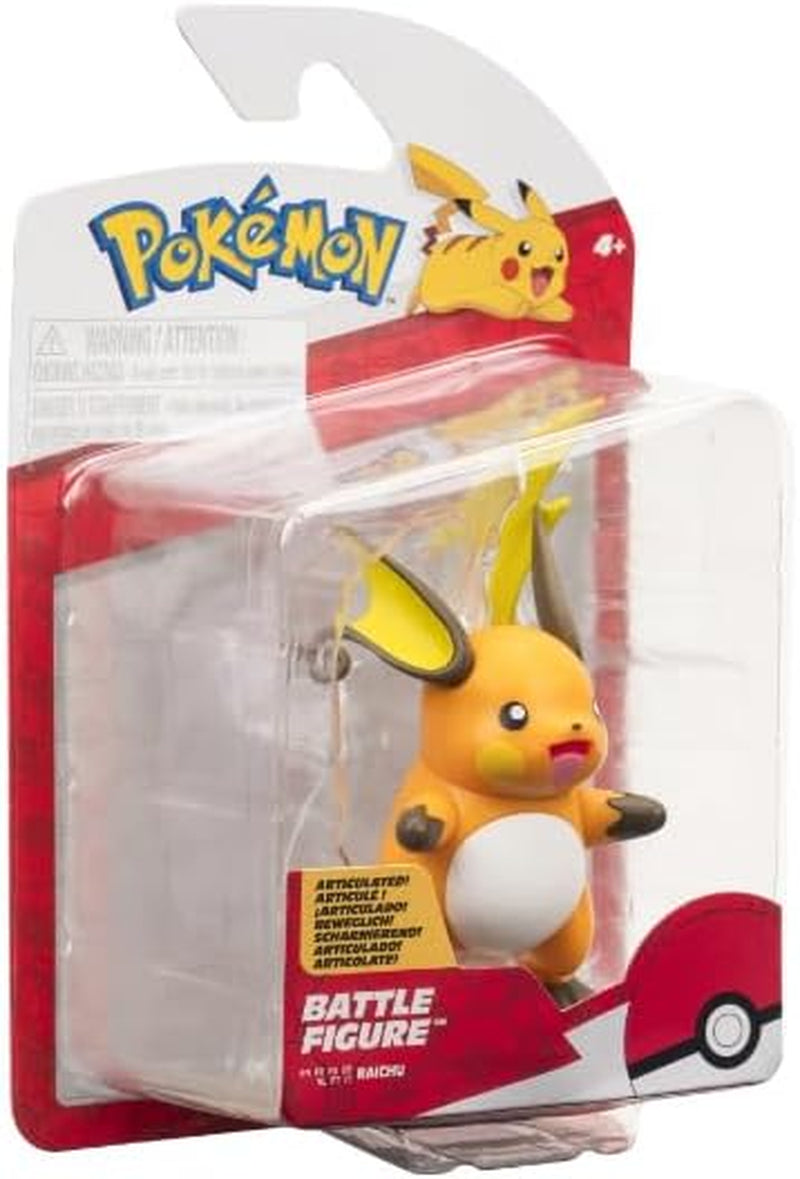 Pokémon Battle Figure Pack – 5 cm große Figur Raichu Gelb/Orange – Offizielles Pokemon-Spielset für Kinder ab 4 Jahren. Actionfiguren Naty Shop