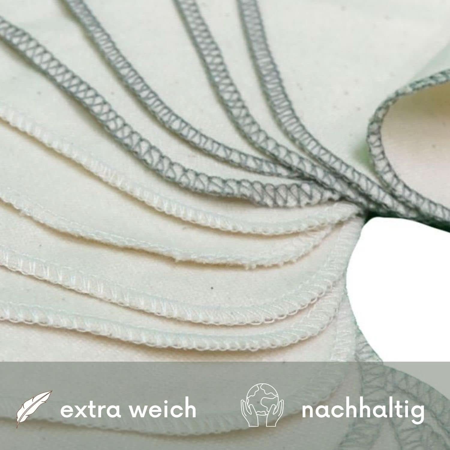 Avo + Cado – Packung mit 15 wiederverwendbaren Babywaschlappen als Ersatz für Feuchttücher (Farbe: Grau) Mutter und Kind Naty Shop