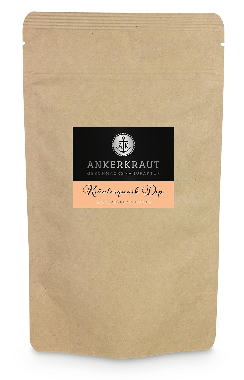 Ankerkraut Kräuterquark Dip, Gewürzmischung für Quark, Ohne Geschmacksverstärker, Premium Qualität, Alternative Joghurt und Soja-Quark, Aufstrich selber machen, 55 g im Korkenglas