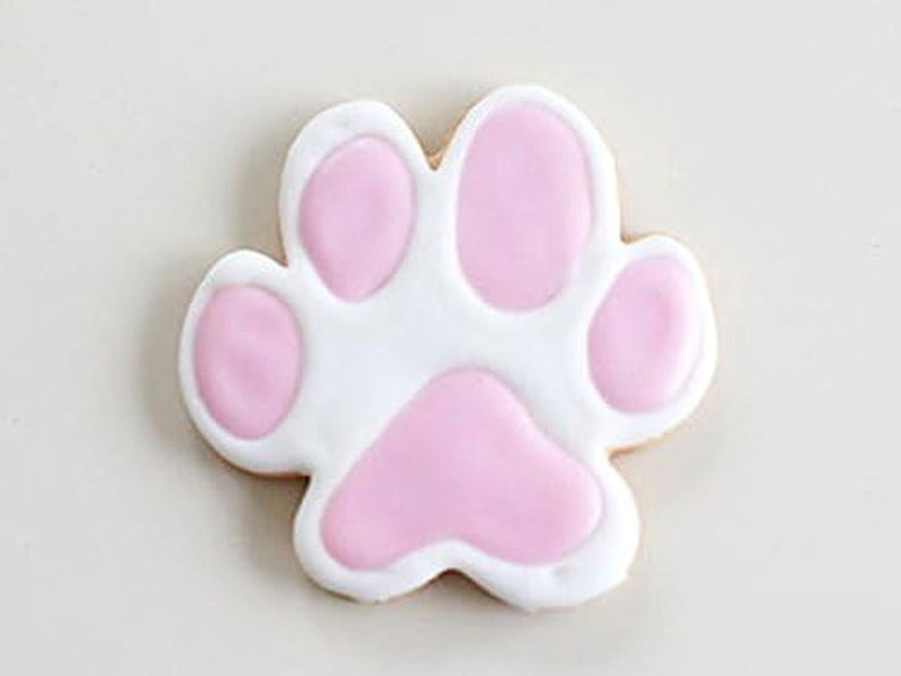 Formă de biscuiți în formă de labă de câine, aprox. 7,5 cm