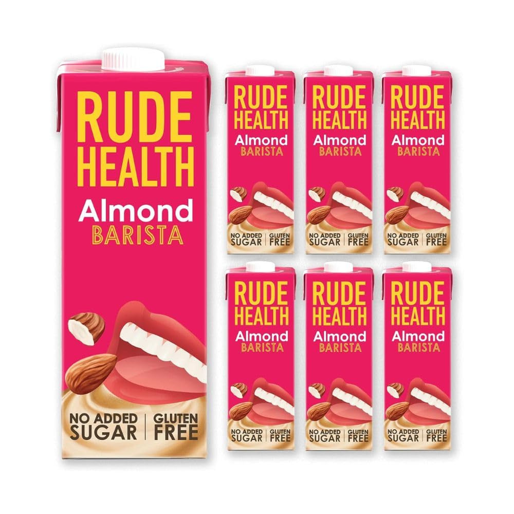 Rude Health 6 x 1 Liter Bio-Cashew-Drink, 100% natürliches Bio-Getränk, glutenfrei, ungesüßt, preisgekrönt, gesund & vegan, 100% recycelbare Verpackung