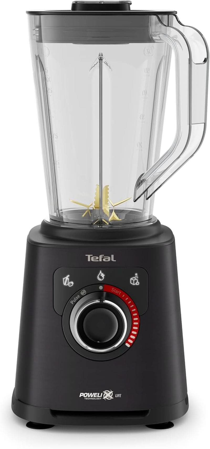Tefal Perfectmix+ Standmixer, 3 Automatische Programme, Powelix-Klingentechnologie, Air Cooling System, 2 L Kapazität, Tritan-Behälter, Inkl. Spatel, Schwarz, BL88A831 Bucatarie Naty Shop