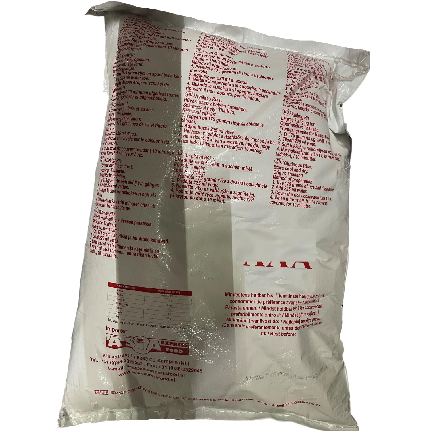 ROYAL THAI RICE - Klebreis - 1 x 10 KG