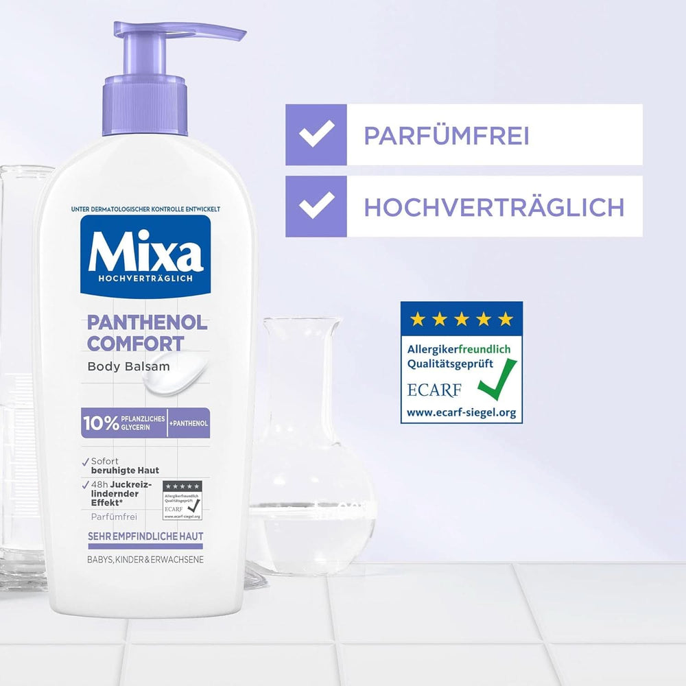 Mixa Panthenol-Körperlotion, Balsam zur Linderung von Juckreiz und beruhigend, 250 ml Kosmetik und Schönheit Naty Shop
