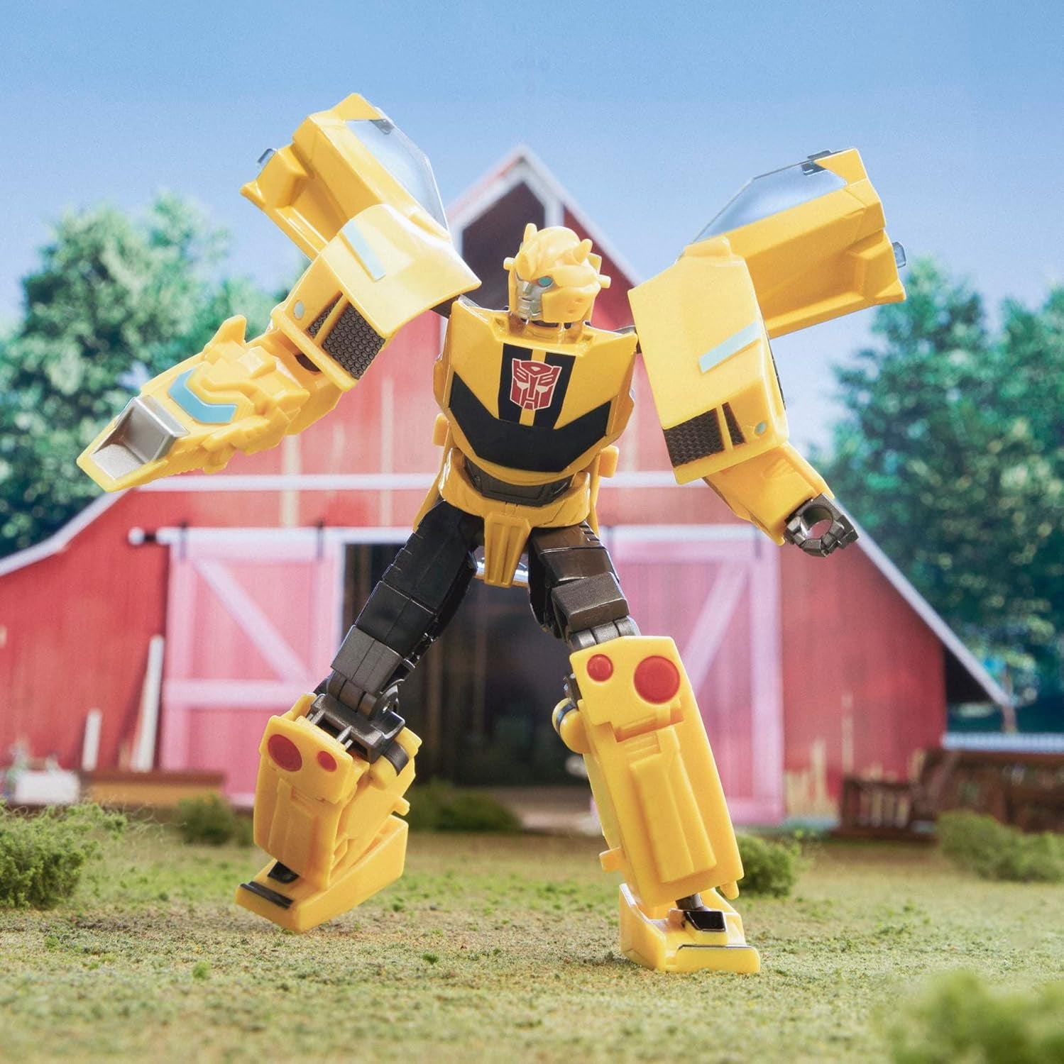 Transformers Earthspark Deluxe Class Bumblebee Toy 12,5 cm große Actionfigur Roboterspielzeug für Kinder ab 6 Jahren Actionfiguren Naty Shop