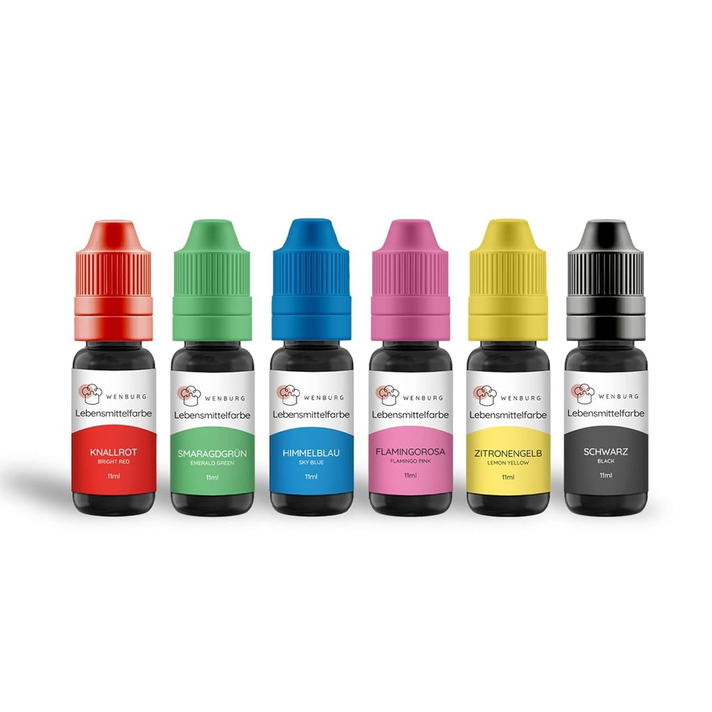 Colorant alimentar Wenburg, sclipici, 11 ml, concentrat, fabricat în UE, lichid. Pentru colorarea aluatului, băuturilor, aromelor, slime-ului - Colorant alimentar auriu cu sclipici - Colorant auriu pentru prăjituri - Sclipici auriu