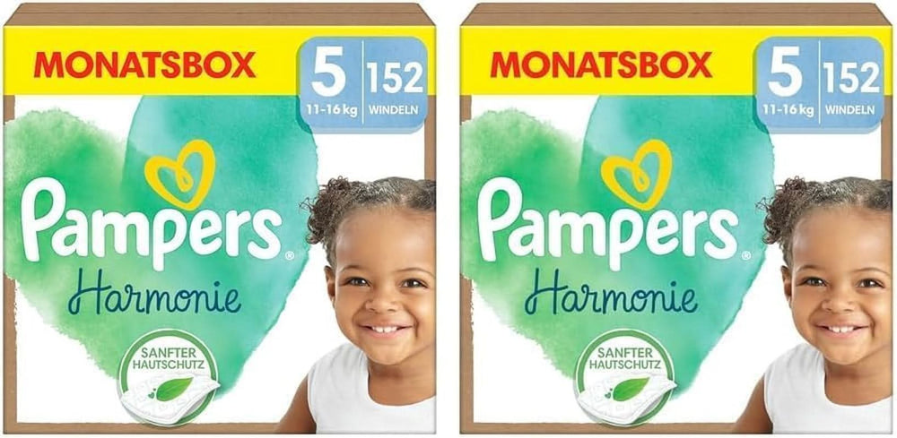 Babywindelset Pampers Harmonie Größe 5 (11-16 kg), 304-teilig Mutter und Kind Naty Shop