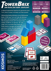 KOSMOS 684228 TowerBrix: Ein Team, EIN Turm – EIN Plan? Kooperatives Geschicklichkeitsspiel, gemeinsam bauen ohne Plan, Brettspiel für 1-6 Spieler ab 10 Jahren