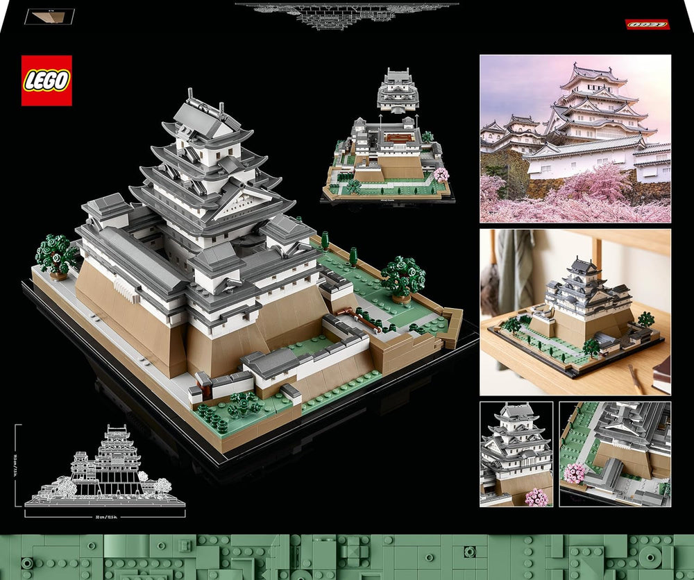 LEGO Architecture Burg Himeji, Modellbausatz für Erwachsene, Wahrzeichen-Kollektion, Set für Fans kreativer Gartenarbeit und japanischer Kultur, mit Kirschblütenbaum, Geschenk für Sie und Ihn 21060