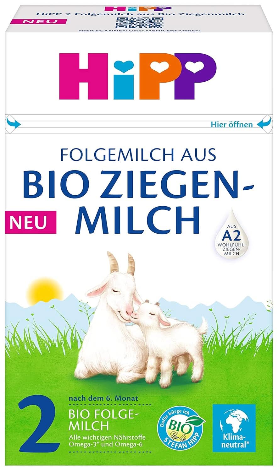 Hipp Milchnahrung aus Bio-Ziegenmilch Startermilch, 5er Pack (5 x 400 g) Mutter und Kind Naty Shop Folgemilch