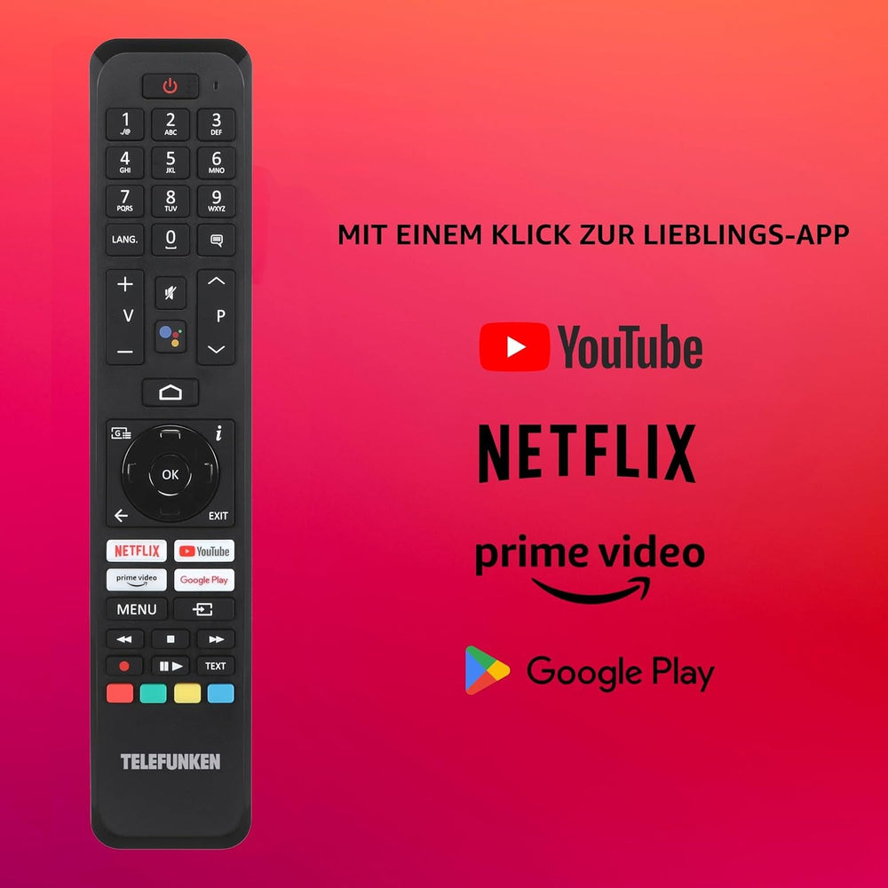 Telefunken XF40AN750M Televizor Smart de 40 inch/Android (Full HD, HDR, triplu tuner, Bluetooth)