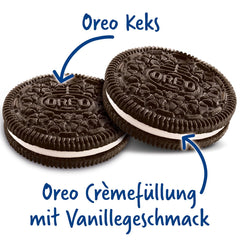 OREO Original – Fursecuri crocante cu cacao și umplutură delicioasă de cremă cu aromă de vanilie – 32 x 44g