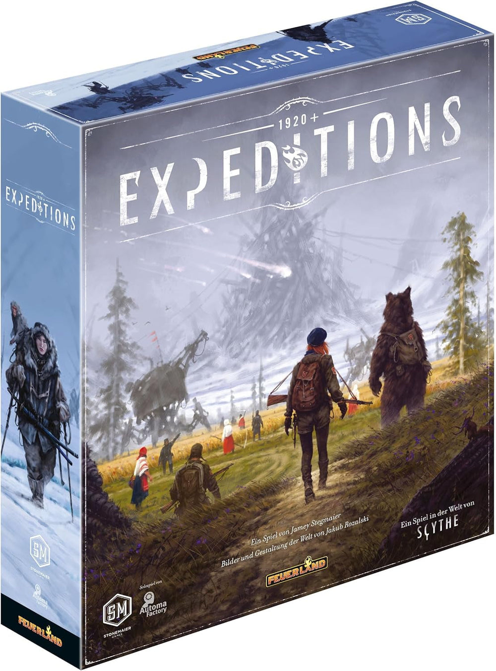 Feuerland Spiele 31025 Joc de masă Expeditions, tonuri pământești