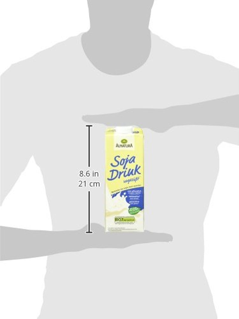 Bio Sojadrink, ungesüßt, glutenfrei, laktosefrei, vegan, 8er Pack (8 x 1 kg)