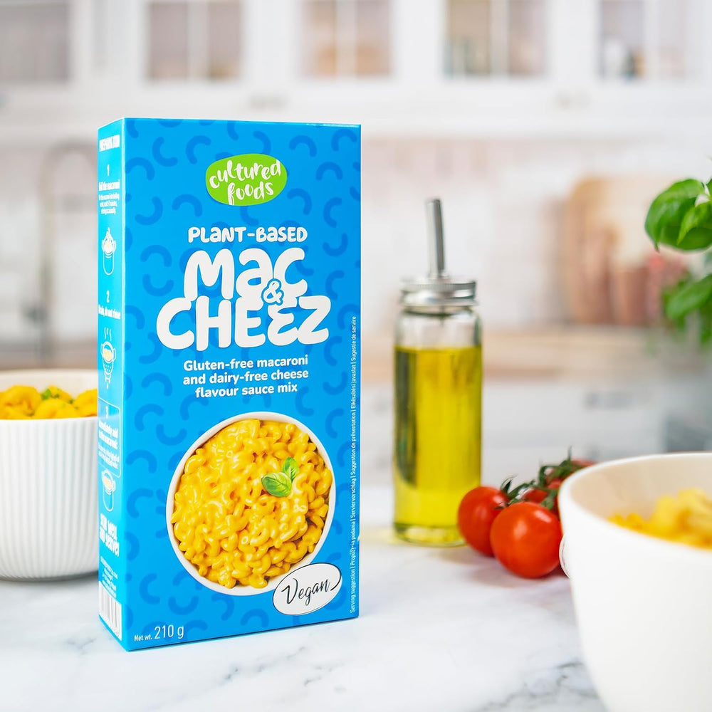 Cultured Foods Vegan 3er Set Vegan Mac And Cheese, Gouda Sauce, Cheddar Sauce, Laktosefrei Glutenfrei MAC & CHEEZ CHEATCHEEZ