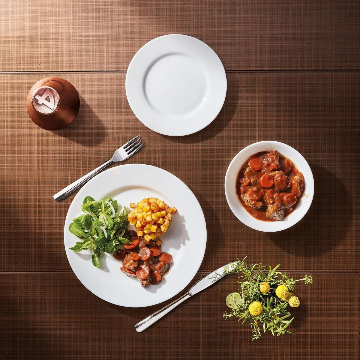 Plumi-Geschirr, 18-teilig, 6 Personen, mehrfarbig Geschirrsets Naty Shop