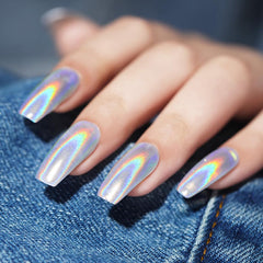 Chrome Nail Powder Aurora Ice Shimmer Chrome Pigment Pulver 4PCS Crome Pulver Nägel Nail Art Nageldesign