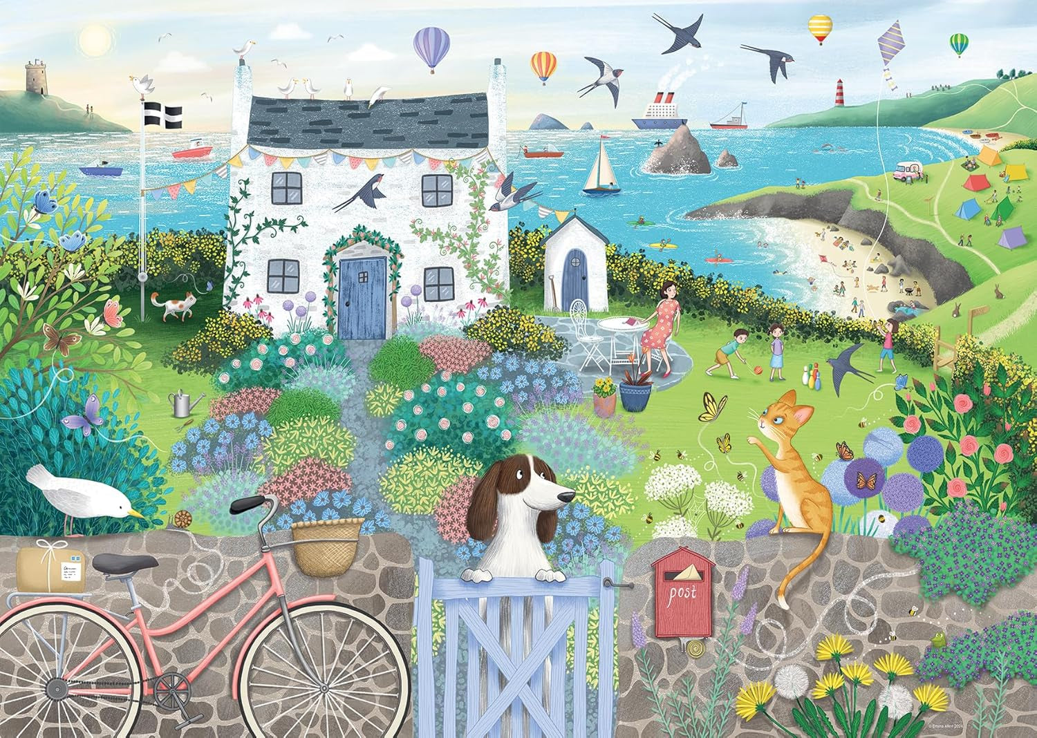 Ravensburger Puzzle 12001104 - Coastal Cottage- puzzle jigsaw 1000 piese pentru adulți și copii de peste 14 ani Puzzle Naty Shop Design nou