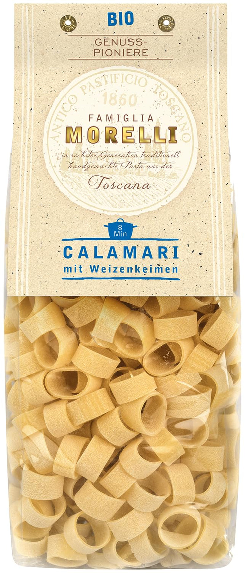 BioGourmet Pappardelle mit Weizenkeimen – Bio-Breinudeln für Eintöpfe und Saucen – mit zusätzlichen Nährstoffen | 500 g Bio und Vegan