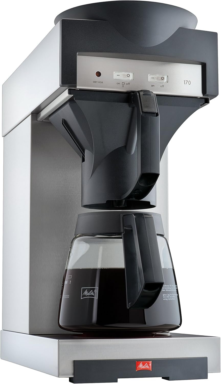 Espressor profesional cu filtru 170 M, cu spațiu de depozitare pentru carafă de sticlă