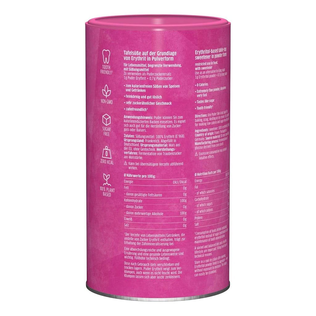 Xucker Zahăr pudră Erythritol - Înlocuitor de zahăr fără calorii, 600 grame Indulcitori Naty Shop