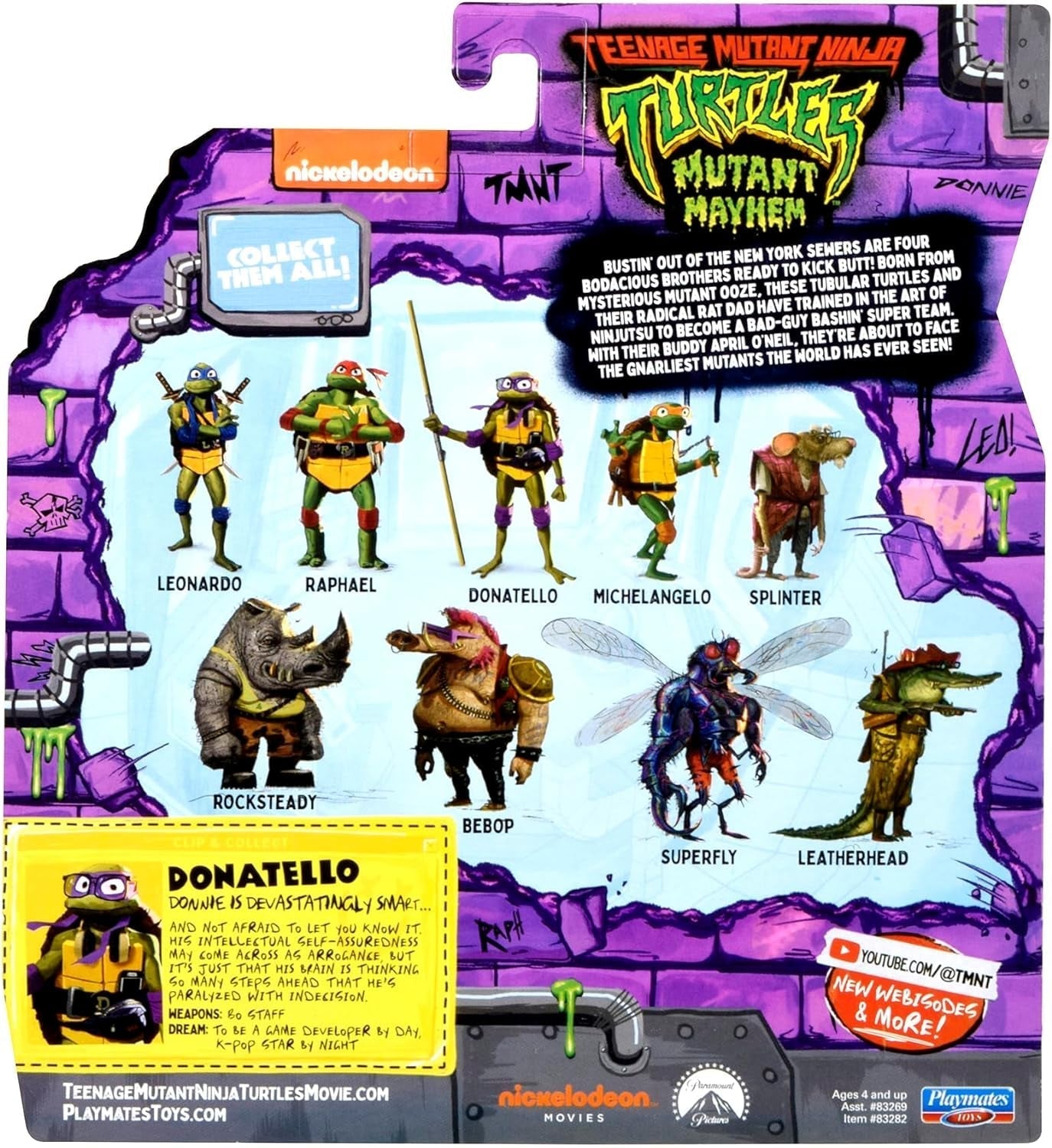TEENAGE MUTANT NINJA Turtles – Donatello Basisfigur Actionfiguren Naty Shop