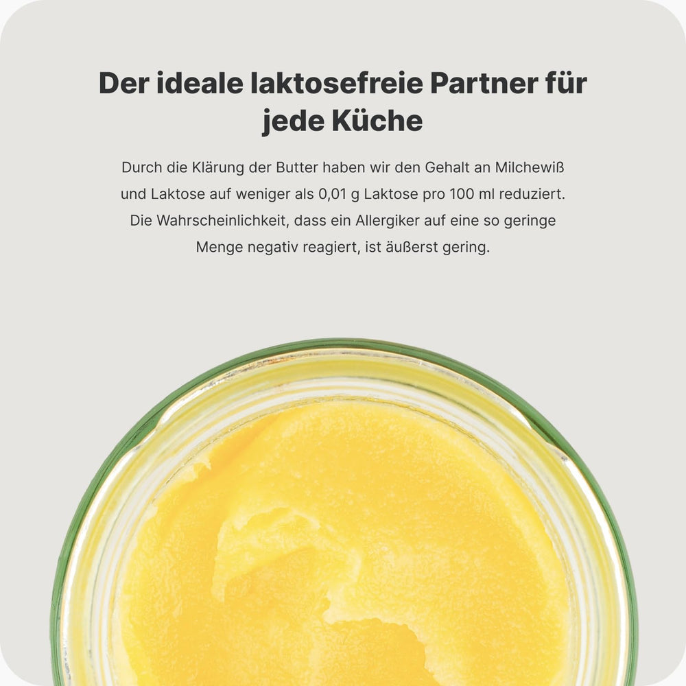 Vilgain Ghee Spray mit Avocadoöl | Laktosefrei, zum Kochen & Backen | Rauchpunkt 195°C, herzgesund, BRC-zertifiziert | Ideal für laktoseempfindliche Menschen Geschmacks-Harmonie, 200ml