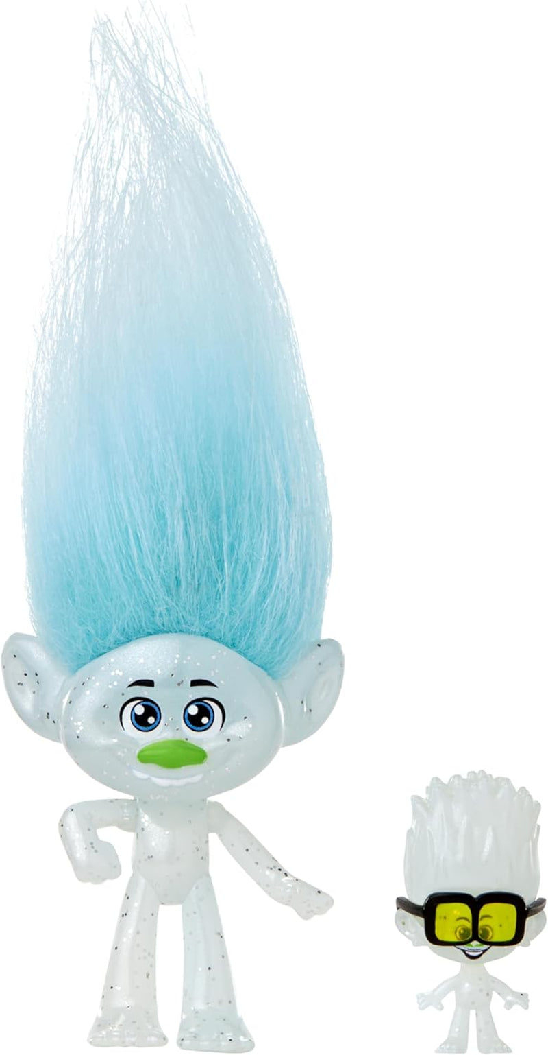 Mattel DREAMWORKS TROLLS Together Strong – Queen Poppy, Viva, Branch, Guy Diamond mit Tiny Diamond mit Plüschhaar und 5 Gelenken, für Kinder ab 3 Jahren, HNF07 Naty Shop Guy Diamond Dolls