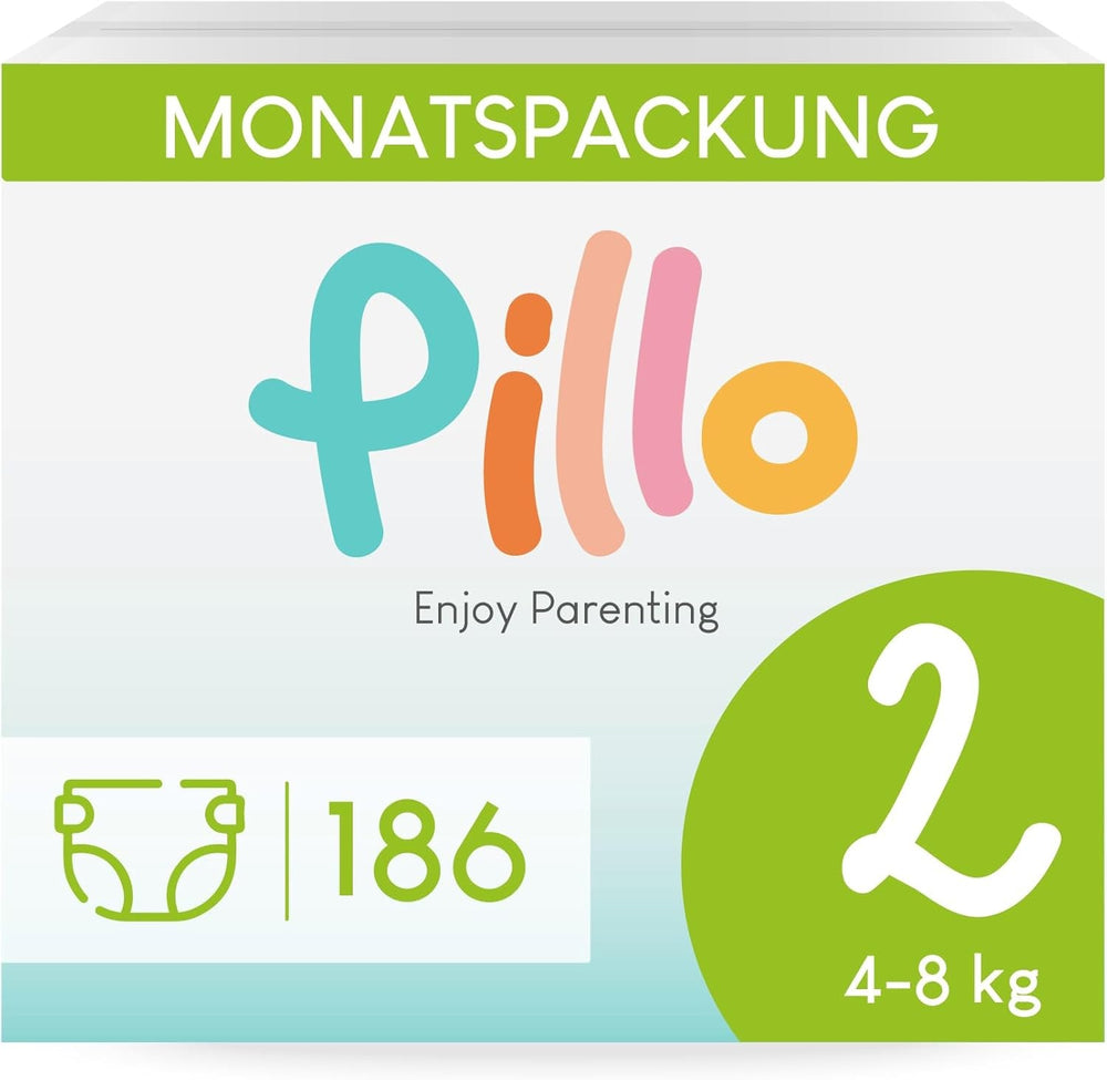 Scutece Pillo 3 - Cutie cu 168 de scutece, 6 pachete a câte 28 de scutece fiecare, mărimea 3 - Midi (6-10 kg) - Scutece pentru bebeluși
