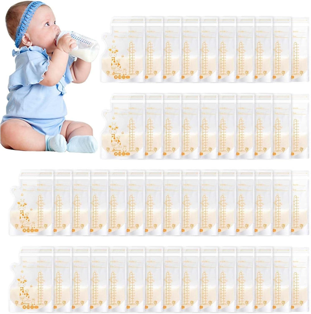 Vinabo 50 Stück Muttermilchbeutel, 250Ml Bpa-Free Muttermilk Storage Bag, Milchbeutel Für Muttermilch Mit Ausgießer Für Das Stillen, Selbststehender, Kann Eingefroren Werden, Vorsterilisiert Accessories Food and Breastfeeding Baby Naty Shop