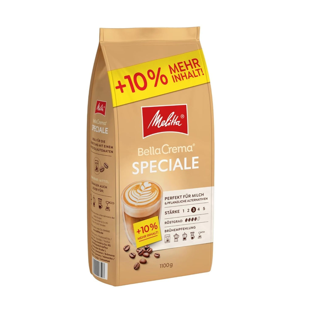 Melitta Bellacrema, boabe de cafea întregi Cafea Naty Shop 1.1 Kg Speciale