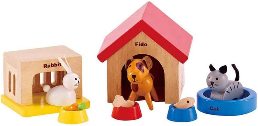 Hape E3459 – Kinderzimmer, kleine Puppenhäuser Naty Shop Haustiere