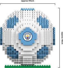 FOCO Offizielles Lizenzprodukt Manchester City FC BRXLZ 3D-Fußball-Konstruktionsspielzeug Modell In alternativer Teamfarbe