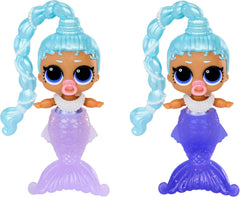 L.O.L. Surprise! Mermaids Makeover Magic Baby Sisters – Farbwechselnder Meerjungfrauenschwanz mit Muschel-Kugel zum Ausstellen, 6 Puppen zum Sammeln – ab 4 Jahren, Series 1