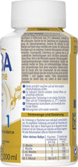 BEBA Nestlé BEBA SUPREME 1 Lapte pentru sugari: biberoane gata de băut, cu Omega 3, pachet de 4 (1 x 200 ml)
