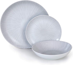 Barazzoni 82000625, Geschirrset, 18-teilig, 6 Personen, grau, Porzellan Geschirrsets Naty Shop Standardtitel