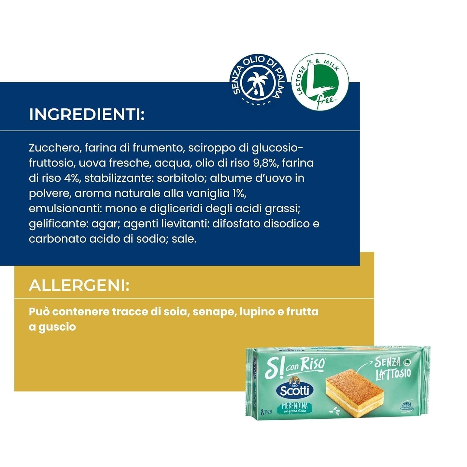 Da cu orez - Gustări cu făină de orez - Gustări fără lactoză, fără ulei de palmier - 8 porții