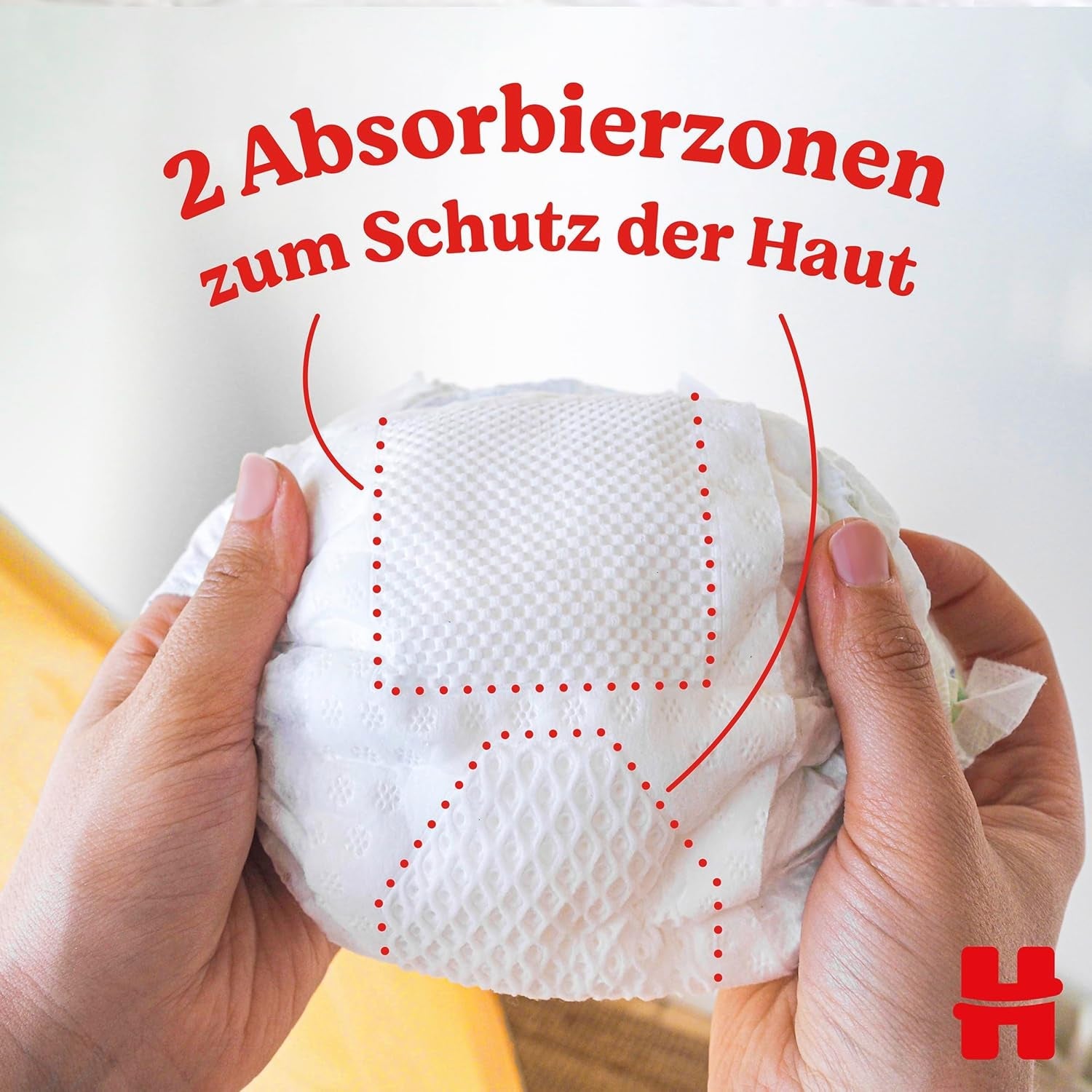 Scutece Huggies pentru nou-născuți, mărimea 2, 116 scutece (2 x 58), cutie pentru jumătate de lună