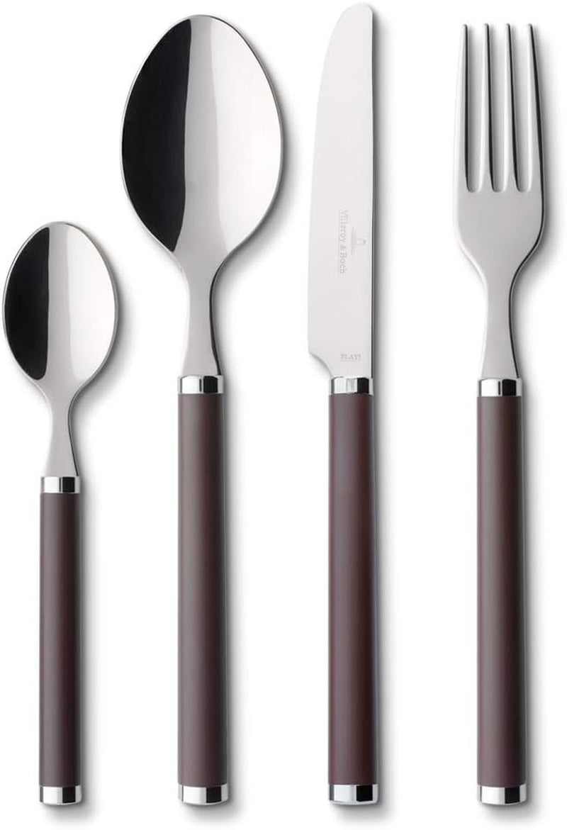 Villeroy & Boch Play Green Garden Besteckset, 24-teilig, 6 Personen Kitchen Naty Shop Brown 24-teilig