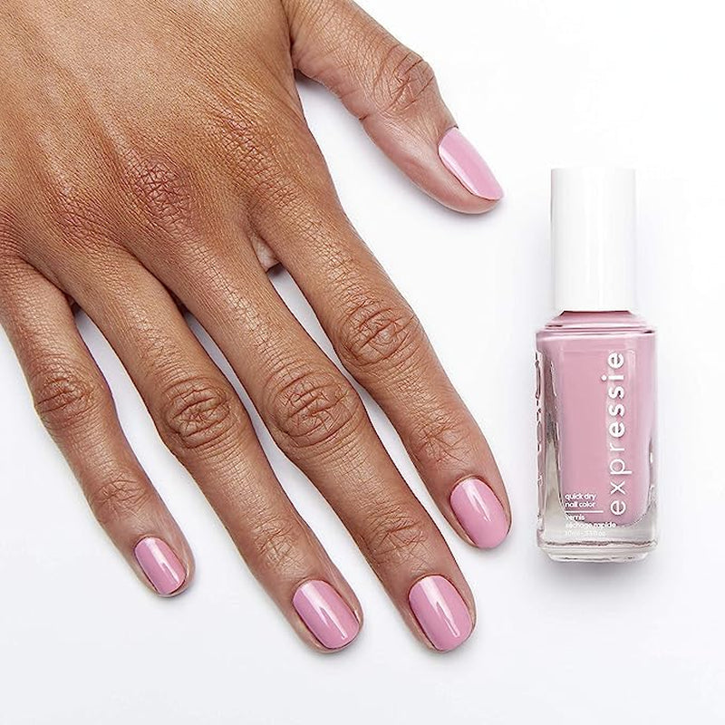 Essie Schnelltrocknender Nagellack „expressie“, Nr. 210 throw it on, Violett, Vegane Formel, 10 ml
